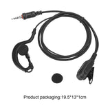 Maxbell Walkie Talkie Headset in Ear Design Ear Hook Adapter Cable for Ic-M33 M34