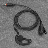 Maxbell Walkie Talkie Headset in Ear Design Ear Hook Adapter Cable for Ic-M33 M34