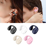 Maxbell 1 Piece Ear Clip Wireless Headset Portable HiFi Sound for Driving Business Black