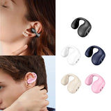 Maxbell 1 Piece Ear Clip Wireless Headset Portable HiFi Sound for Driving Business Black