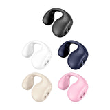 Maxbell 1 Piece Ear Clip Wireless Headset Portable HiFi Sound for Driving Business Black