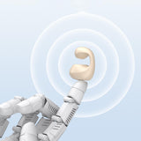 Maxbell 1 Piece Ear Clip Wireless Headset Portable HiFi Sound for Driving Business Beige