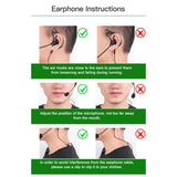 Maxbell Referee Single Ear Earphone Wired Professional for Laptop PC Phones Tablet