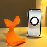 Maxbell Cartoon Desktop Phone Holder Lazy Bracket Support for Tabletop Office Decor Orange