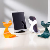 Maxbell Cartoon Desktop Phone Holder Lazy Bracket Support for Tabletop Office Decor Orange