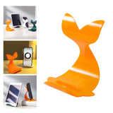 Maxbell Cartoon Desktop Phone Holder Lazy Bracket Support for Tabletop Office Decor Orange
