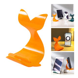 Maxbell Cartoon Desktop Phone Holder Lazy Bracket Support for Tabletop Office Decor Orange