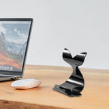 Maxbell Cartoon Desktop Phone Holder Lazy Bracket Support for Tabletop Office Decor Black