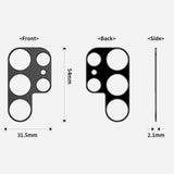 Maxbell Phone Camera Lens Protector Scratch Resistant Protective for S23 Lens Film black