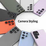 Maxbell Phone Camera Lens Protector Scratch Resistant Protective for S23 Lens Film black
