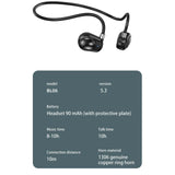 Maxbell Headphones Headset Sweatproof HiFi Earphones for Cycling Workout Sports Black