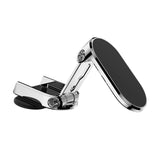 Maxbell Magnetic Car Phone Holder Alloy Home Adjustable Rotatable Portable Universal Argent