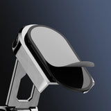 Maxbell Magnetic Car Phone Holder Alloy Home Adjustable Rotatable Portable Universal Argent