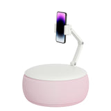 Maxbell Cell Phone Holder Bed Soft Tablet Stand Rotation Tablet Holder for Sofa Pink