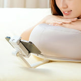 Maxbell Cell Phone Holder Bed Soft Tablet Stand Rotation Tablet Holder for Sofa Pink