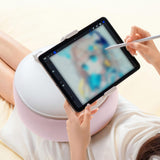 Maxbell Cell Phone Holder Bed Soft Tablet Stand Rotation Tablet Holder for Sofa Pink