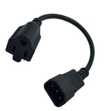 Maxbell Power Cord IEC320 C14 to American Standard 5-15R Extension Cable 0.6M 3 Pin