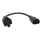 Maxbell Power Cord IEC320 C14 to American Standard 5-15R Extension Cable 0.6M 3 Pin