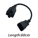 Maxbell Power Cord IEC320 C14 to American Standard 5-15R Extension Cable 0.6M 3 Pin
