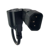 Maxbell Power Cord IEC320 C14 to American Standard 5-15R Extension Cable 0.6M 3 Pin