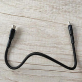 Maxbell USB C to USB c data Cable 3.8mm Od Durable for Computer Smartphones Notebook 50cm Black