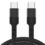 Maxbell USB C to USB c data Cable 3.8mm Od Durable for Computer Smartphones Notebook 150cm Black
