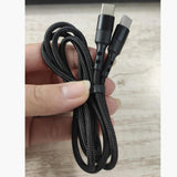Maxbell USB C to USB c data Cable 3.8mm Od Durable for Computer Smartphones Notebook 200cm Black