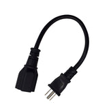 Maxbell 5-15P to 3x5-15R Power Extension Cable Low Resistance 1.83M/5.9ft Black
