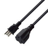 Maxbell 5-15P to 3x5-15R Power Extension Cable Low Resistance 1.83M/5.9ft Black