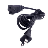 Maxbell American 2Pin Male to Female Power Cable Cord Premium 3M/9.8ft Black