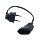 Maxbell European 90 Degree Angled 0.4mm Male to European Female AC Power Cord for PC