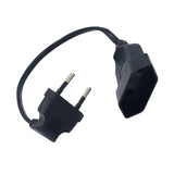 Maxbell European 90 Degree Angled 0.4mm Male to European Female AC Power Cord for PC