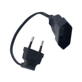 Maxbell European 90 Degree Angled 0.4mm Male to European Female AC Power Cord for PC