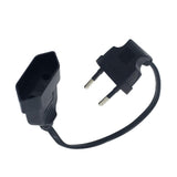 Maxbell European 90 Degree Angled 0.4mm Male to European Female AC Power Cord for PC