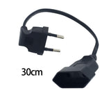 Maxbell European 90 Degree Angled 0.4mm Male to European Female AC Power Cord for PC