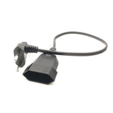 Maxbell European 90 Degree Angled 0.4mm Male to European Female AC Power Cord for PC
