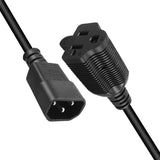 Maxbell IEC320 C14 to US Standard 5-15R 5-20R Power Cord 3 Prong Power Cable Wire
