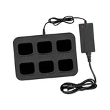 Maxbell 6-Way Charger Adapter for Walkie Talkie Two Way Radio for CP200 PR400 DP1400