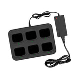 Maxbell 6-Way Charger Adapter for Walkie Talkie Two Way Radio for CP200 PR400 DP1400