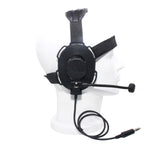 Maxbell 2 Way Radio Headset with Mic Single Side Adjustable for Helmet HD03 Headset