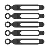 Maxbell 5 Pieces Cord Organizer Silicone Premium for Data Centers Household Home Black
