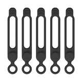 Maxbell 5 Pieces Cord Organizer Silicone Premium for Data Centers Household Home Black