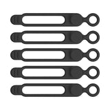 Maxbell 5 Pieces Cord Organizer Silicone Premium for Data Centers Household Home Black
