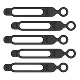 Maxbell 5 Pieces Cord Organizer Silicone Premium for Data Centers Household Home Black