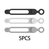 Maxbell 5 Pieces Cord Organizer Silicone Premium for Data Centers Household Home Black