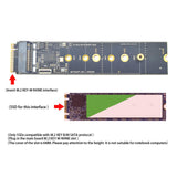 Maxbell NVMe to M.2 SATA NGFF SSD Adapter Card Support M.2 NGFF 2280 2260 2242
