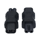 Maxbell IEC320 Male C8 to C7 Female Power Adapter Converter Connector for Camera