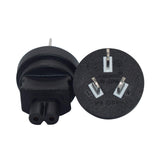 Maxbell IEC C14 Male to C7 Female Power Adapter Black 10A/250V AU to C7 for Printer