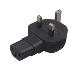 Maxbell UK to IEC320 C13 Power Adapter Black Connector for Pdu Ups Laptop Printer