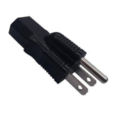 Maxbell Power Plug Adapter 5-15P Male to IEC 320 C13 Female Black American Standard